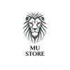 Logo of a lion with red eyes and 'MU STORE' text on a white background